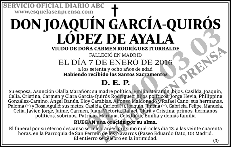 Joaquín García-Quirós López de Ayala